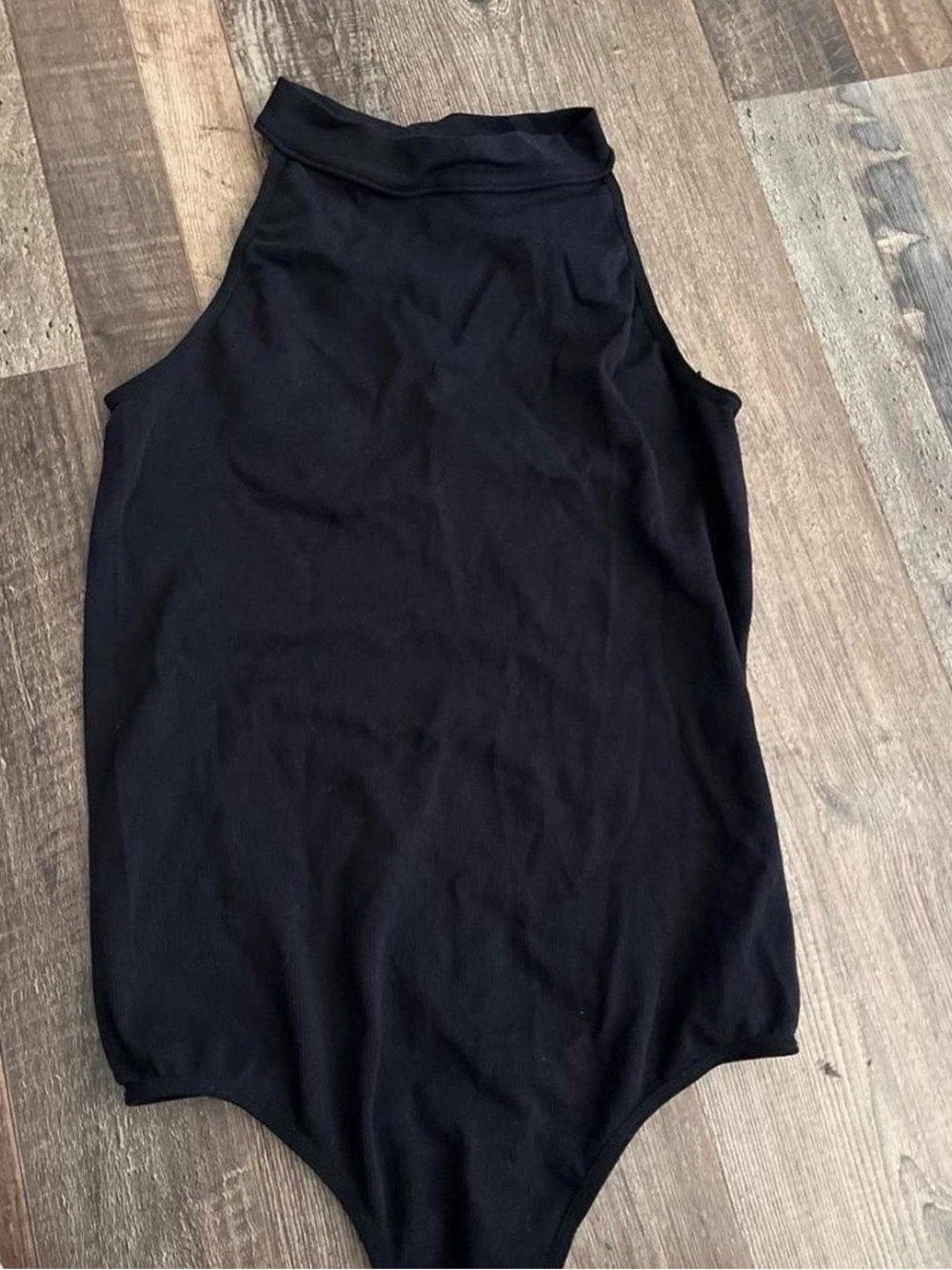Soho Girls Black High Neck Halter Bodysuit
